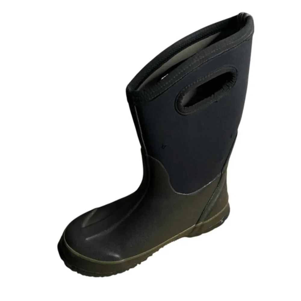 Bogs Kid's York Black Classic High Insulated Waterproof Boots